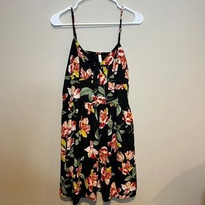 Black floral sundress